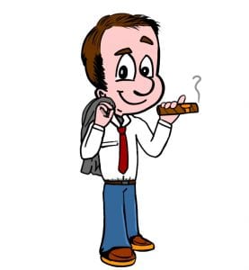 Tasker Payment Gateways LLC cartoon guy holding a cigar