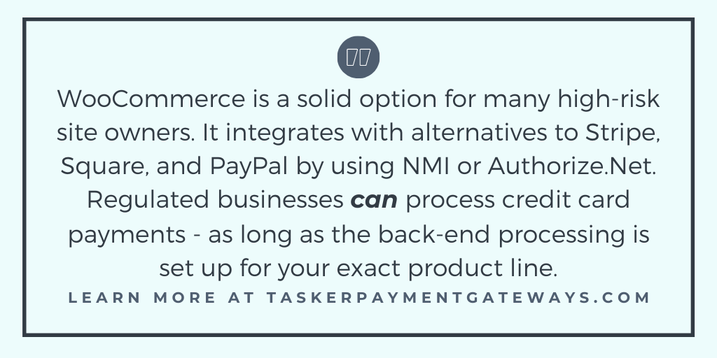 High-risk WooCommerce payment gateway – Tasker Payment Gateway quote image