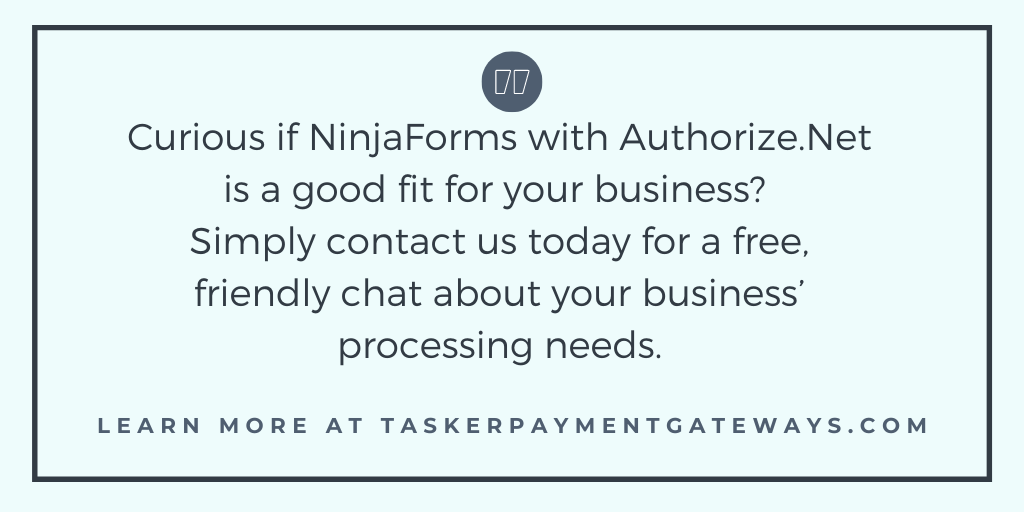 NinjaForm – Tasker Payment Gateway quote image